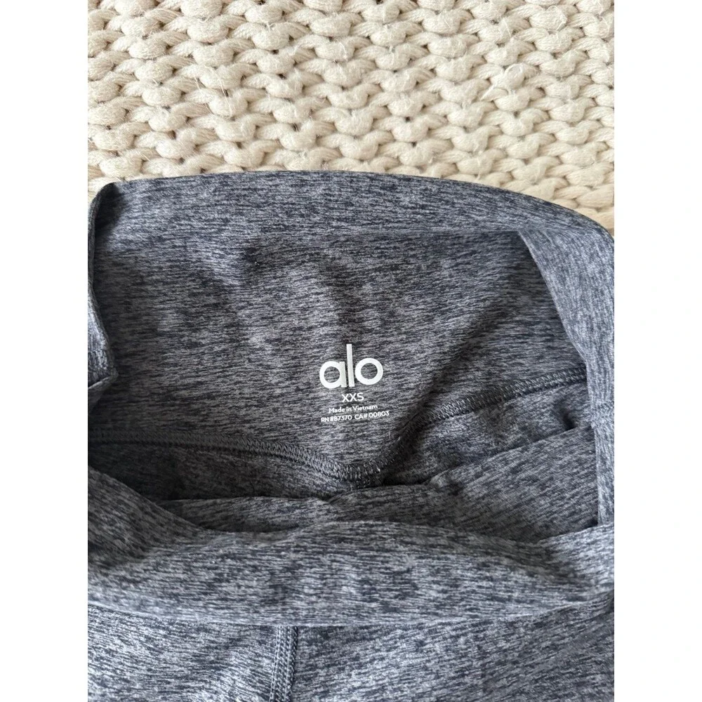 Alo dark heather grey alosoft 7/8 leggings